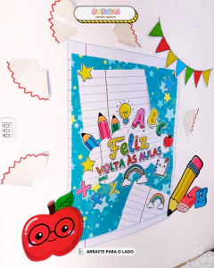 Painel Feliz Volta às Aulas
