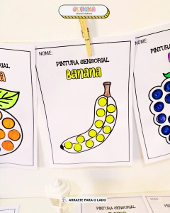 Atividades de Pintura Sensorial - Tema Frutas! - comprar online
