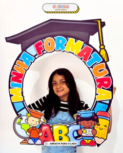 Moldura para Bambolê Formatura do ABC