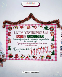 Painel Equipe Tema Natal – Transforme seu ambiente com acolhimento, beleza e reconhecimento