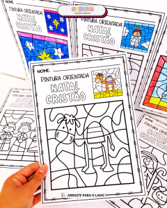 Atividade Natal Cristão – Pintura Orientada