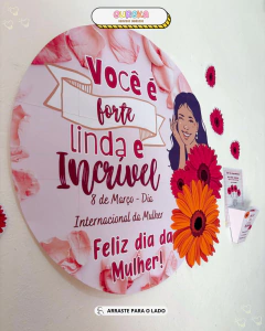 PAINEL DIA DA MULHER – UM TOQUE ESPECIAL PARA SEU AMBIENTE