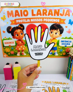 Kit Maio Laranja: Proteja Nossos Pequenos