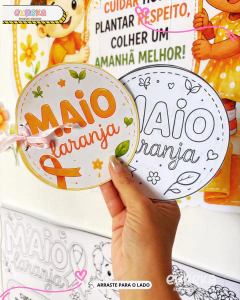 Folder e Livrinho Maio Laranja