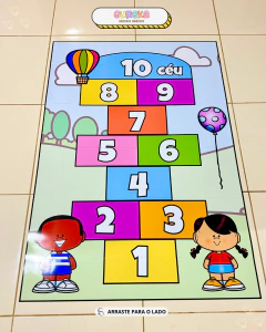 TAPETE AMARELINHA - Recurso lúdico, prático e gigante para suas aulas!