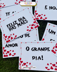 Moldura Bambolê + Plaquinhas de Mensagem – Dia das Mães
