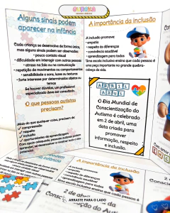 Folders de Conscientização do Autismo – 3 Modelos Prontos para Impressão