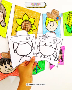 ATIVIDADE BANDEIRINHAS PARA COLORIR