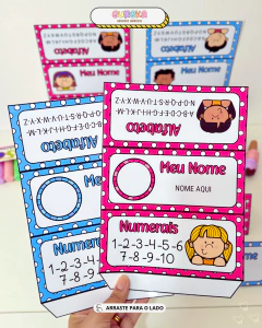 Crachá de Mesa Editável: Organização e Personalização na Sala de Aula!