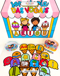Sorveteria das Vogais – Alfabetização lúdica, visual e com intenção pedagógica