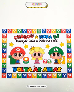 Kit Volta às Aulas - Tema Super Mário
