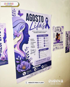 Cartaz Agosto Lilás