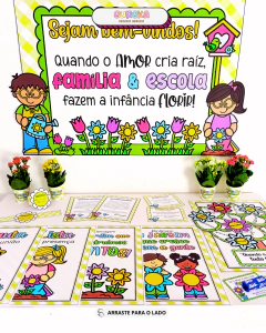 KIT REUNIÃO DE PAIS TEMA FLORESCER