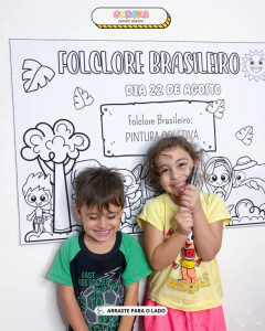 Painel Pintura Coletiva Folclore