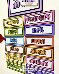Painel Visual Meses do Ano - comprar online