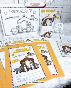 KIT CAPAS E SACOLAS TEMA PRESÉPIO - comprar online