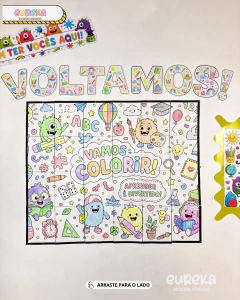 PAINEL COLETIVO – VAMOS COLORIR QUEBRA-CABEÇA - comprar online