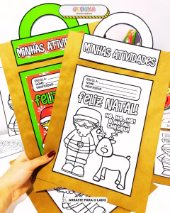Kit Capas e Sacolas de Natal – Coloridas e Para Colorir - comprar online