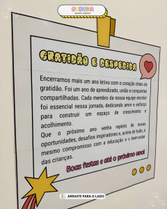 Cartaz com Mensagem de Agradecimento para a Equipe Escolar - comprar online
