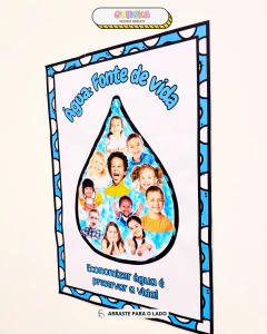 Cartaz colaborativo + atividade - Dia da água na internet