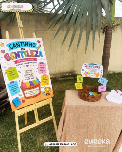 Cestinha + Cartaz Cantinho da Gentileza - comprar online