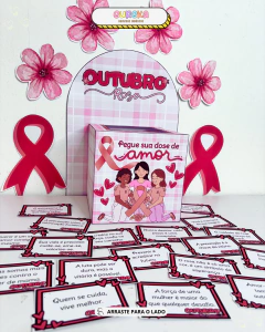 CAIXA MOTIVACIONAL OUTUBRO ROSA - comprar online