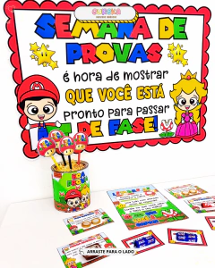 KIT SEMANA DE PROVAS - TEMA SUPER MARIO - comprar online