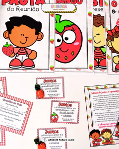 KIT PAINEL REUNIÃO MORANGO DO AMOR - comprar online