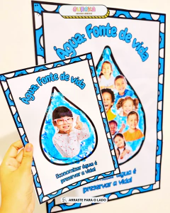 Cartaz colaborativo + atividade - Dia da água - Eureka Recursos Didaticos