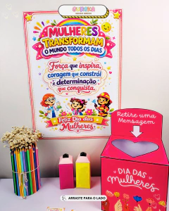CAIXA DE MENSAGENS DIA DA MULHER na internet
