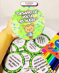 DESAFIO VOLTA ÀS AULAS NA LATA na internet