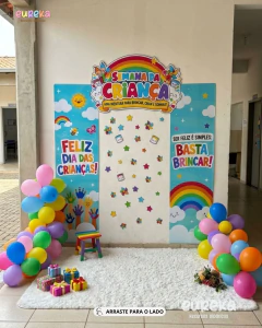 Painel Decorativo Semana da Criança na internet