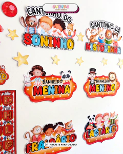 Kit de Ornamentação – Circo Mágico dos Bichinhos na internet