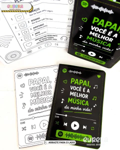 Cartão Spotify Pai na internet