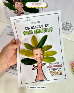 Atividade de Artes com Folhas – Dia do Meio Ambiente na internet
