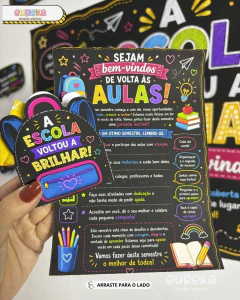 Painel Retorno dos Alunos: A Escola Voltou a Brilhar na internet