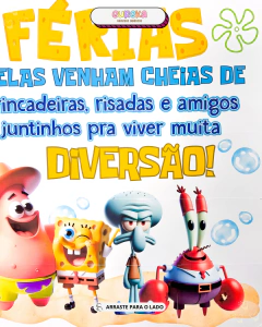 PAINEL FÉRIAS – NO CLIMA DO BOB ESPONJA! na internet