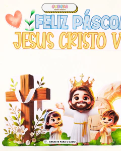 Painel de Páscoa Cristã – Jesus Cristo Vive! na internet
