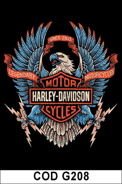 CUADRITOS Harley D. COD-G208 - comprar online