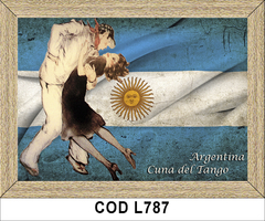 Pareja Bandera COD - L787