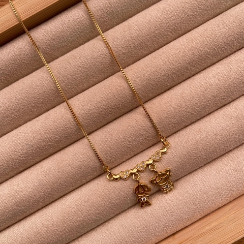 Pingente Casal com corações