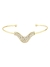 Meio bracelete onda cravejado