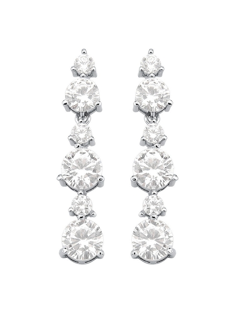 Brinco cravejado incolor