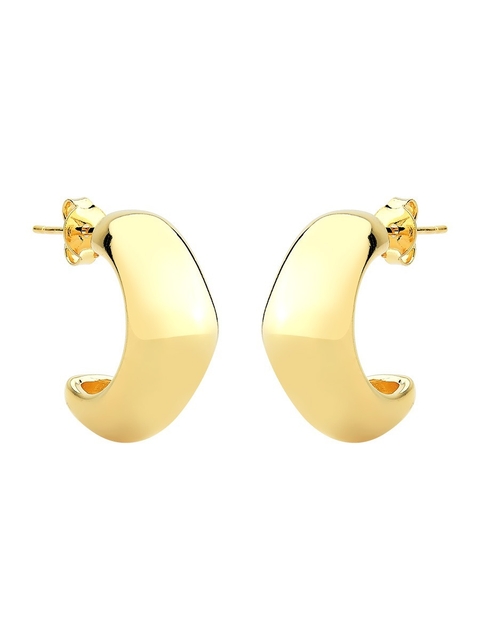 Meia Argola Lisa Geométrica