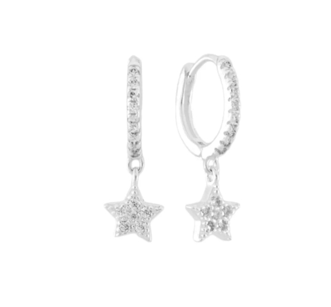 Argolinha estrela cravejada