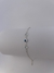 PULSEIRA PRATA 925 - DETALHE OLHO GREGO COM ZIRCÔNIAS LATERAIS AZUIS CELESTES