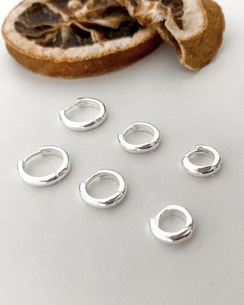 TRIO DE ARGOLAS ( P,M,G)- Prata 925