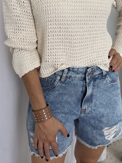 Short Jean Bowie (con rotura)