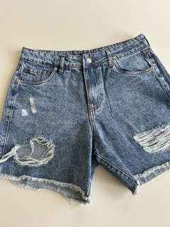 Short Jean Bowie (con rotura) - comprar online