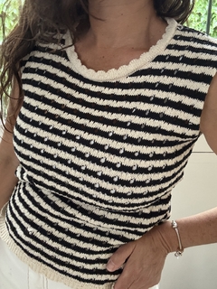 Musculosa de hilo rayada - comprar online